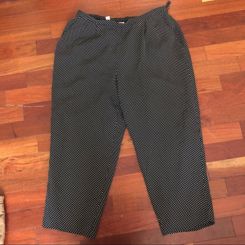 Talbots Polka Dot Pattern Career Trouser Pants